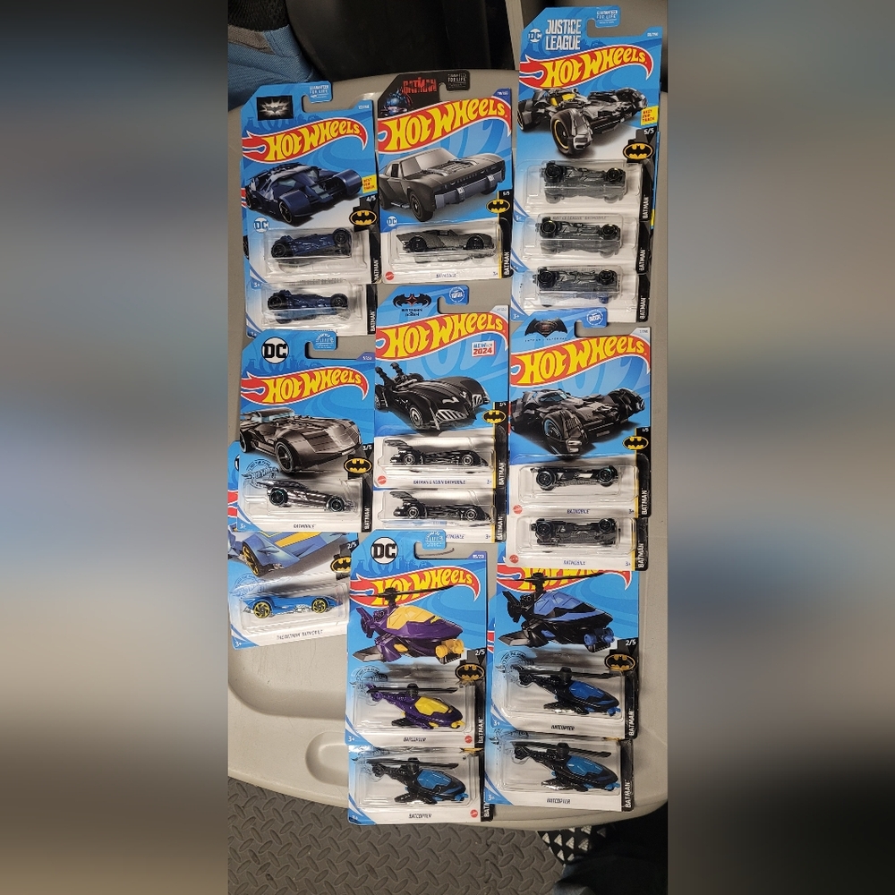 DC Batmobile Toy Car Set - Black, Blue, Purple